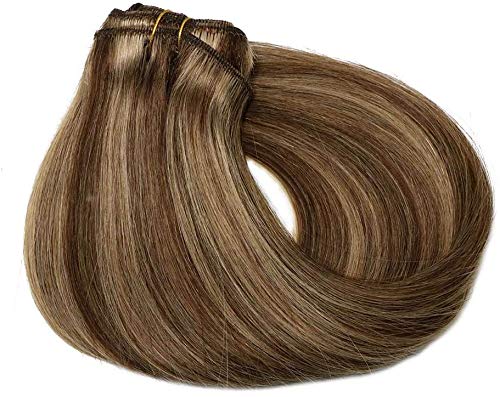 Remy Clip in Human Hair Extensions -15Inch 7pcs set - Image 108