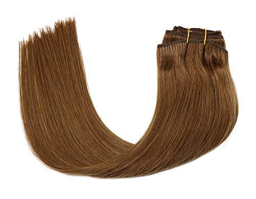 Remy Clip in Human Hair Extensions -15Inch 7pcs set - Image 117