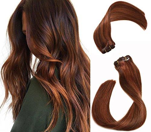 Remy Clip in Human Hair Extensions -15Inch 7pcs set - Image 119