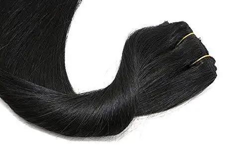 Remy Clip in Human Hair Extensions -15Inch 7pcs set - Image 12