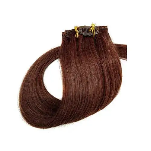 Remy Clip in Human Hair Extensions -15Inch 7pcs set - Image 15