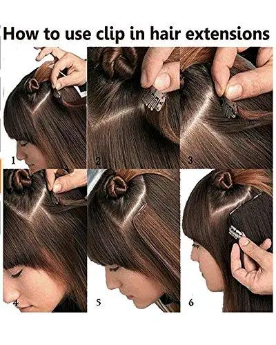 Remy Clip in Human Hair Extensions -15Inch 7pcs set - Image 22