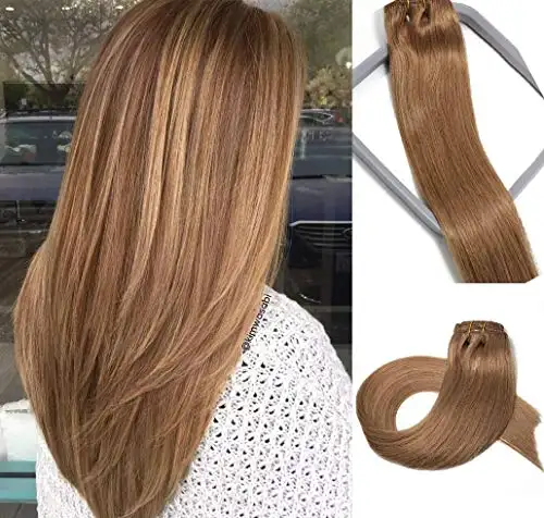 Remy Clip in Human Hair Extensions -15Inch 7pcs set - Image 40