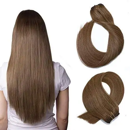 Remy Clip in Human Hair Extensions -15Inch 7pcs set - Image 41