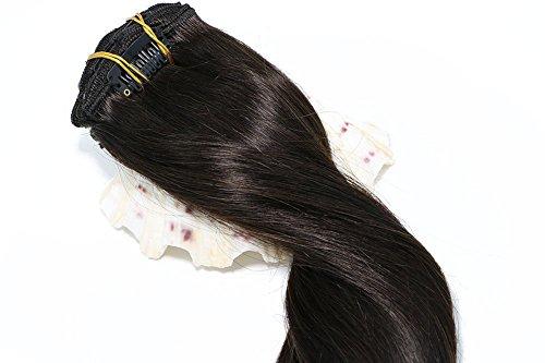 Remy Clip in Human Hair Extensions -15Inch 7pcs set - Image 64