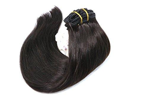 Remy Clip in Human Hair Extensions -15Inch 7pcs set - Image 66