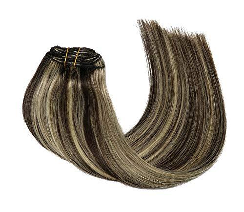 Remy Clip in Human Hair Extensions -15Inch 7pcs set - Image 82