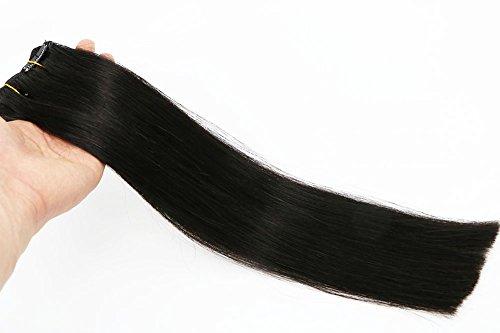 Remy Clip in Human Hair Extensions -15Inch 7pcs set - Image 85