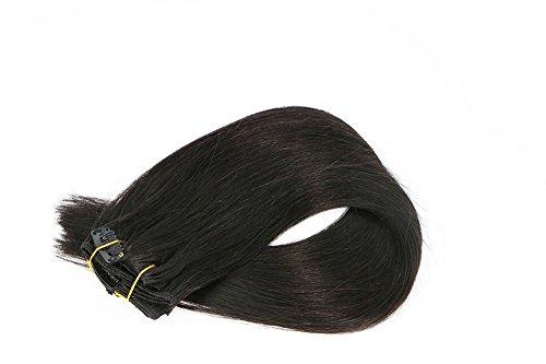 Remy Clip in Human Hair Extensions -15Inch 7pcs set - Image 87