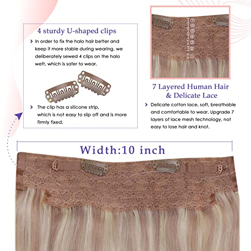 Remy Hair Halo Hair Extension - Image 3