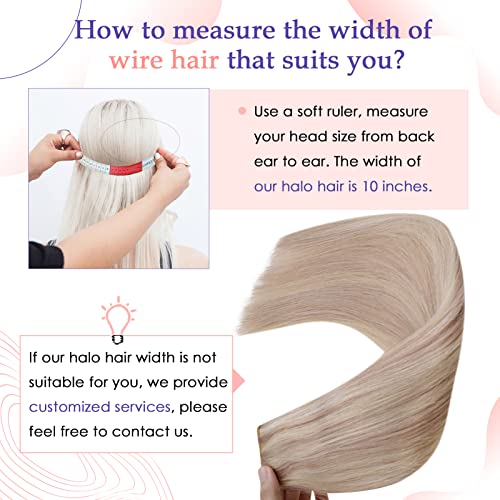 Remy Hair Halo Hair Extension - Image 5