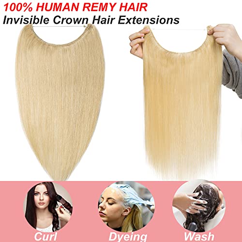 Remy Human Hair Invisible Wire Hair Extensions - Image 16