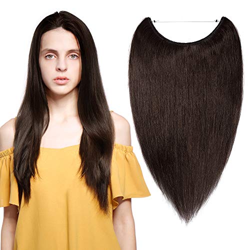 Remy Human Hair Invisible Wire Hair Extensions - Image 19