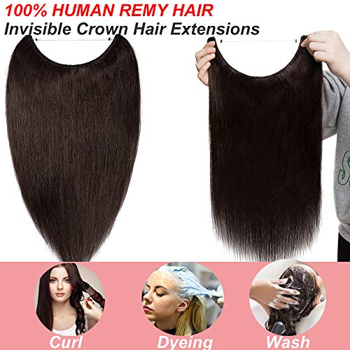 Remy Human Hair Invisible Wire Hair Extensions - Image 22