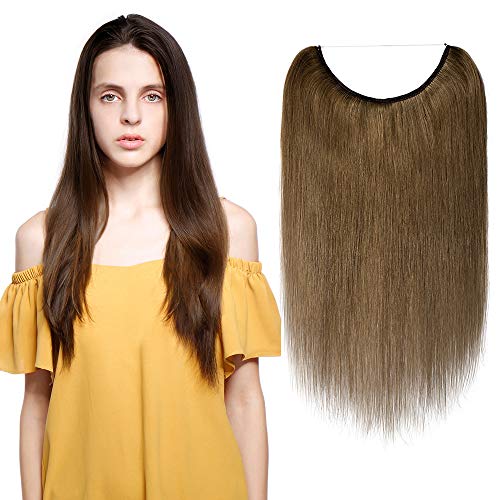 Remy Human Hair Invisible Wire Hair Extensions - Image 23