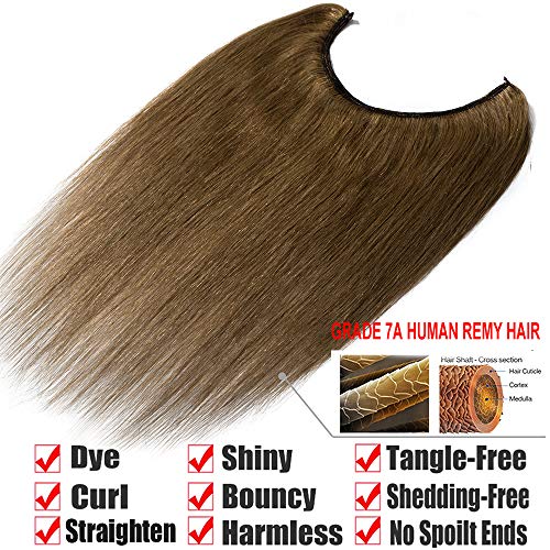 Remy Human Hair Invisible Wire Hair Extensions - Image 25
