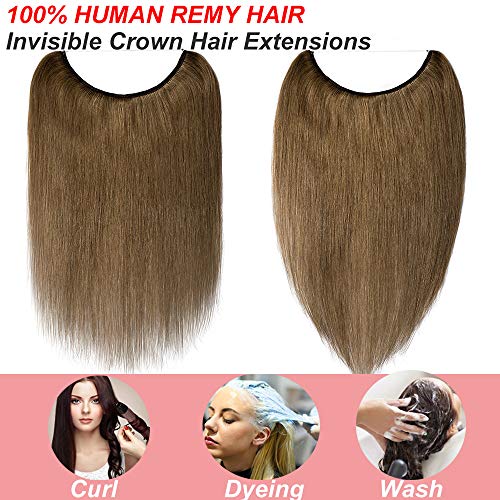 Remy Human Hair Invisible Wire Hair Extensions - Image 26