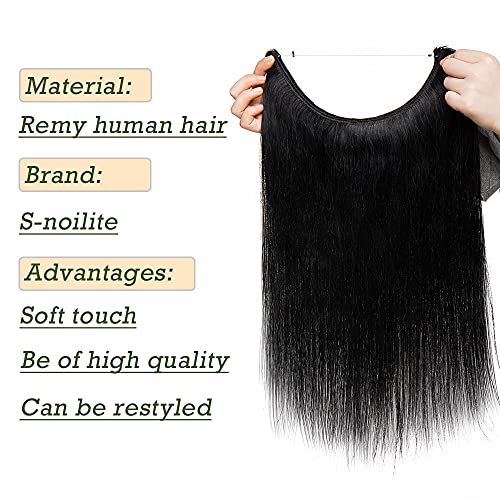 Remy Human Hair Invisible Wire Hair Extensions - Image 28