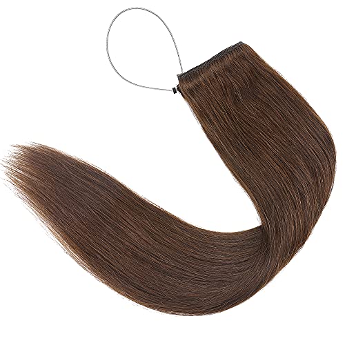 Remy Human Hair Invisible Wire Hair Extensions - Image 41