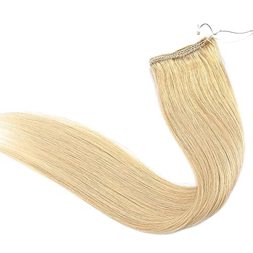 Remy Human Hair Invisible Wire Hair Extensions - Image 45