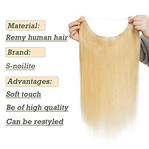 Remy Human Hair Invisible Wire Hair Extensions - Image 9