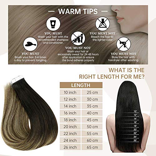 Remy Human Hair Tape Extensions 20 Pcs - Image 105