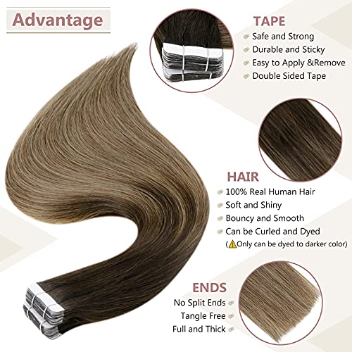 Remy Human Hair Tape Extensions 20 Pcs - Image 108