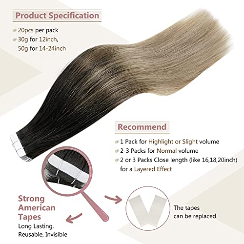 Remy Human Hair Tape Extensions 20 Pcs - Image 114