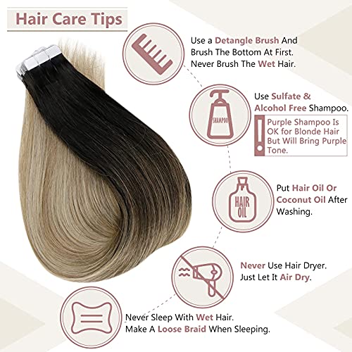 Remy Human Hair Tape Extensions 20 Pcs - Image 116