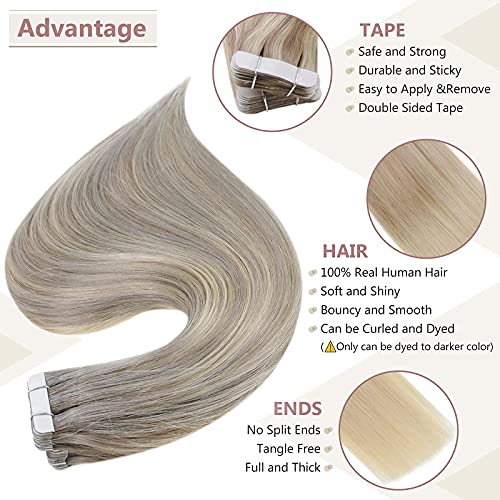 Remy Human Hair Tape Extensions 20 Pcs - Image 12