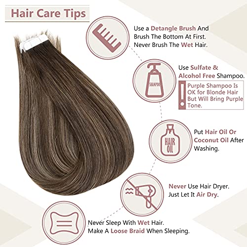 Remy Human Hair Tape Extensions 20 Pcs - Image 123