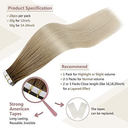Remy Human Hair Tape Extensions 20 Pcs - Image 138