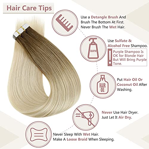 Remy Human Hair Tape Extensions 20 Pcs - Image 140