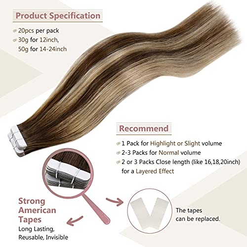 Remy Human Hair Tape Extensions 20 Pcs - Image 145
