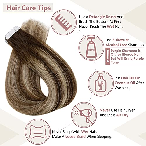 Remy Human Hair Tape Extensions 20 Pcs - Image 147