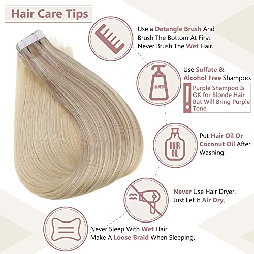 Remy Human Hair Tape Extensions 20 Pcs - Image 154