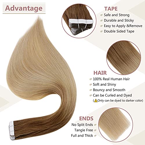 Remy Human Hair Tape Extensions 20 Pcs - Image 28