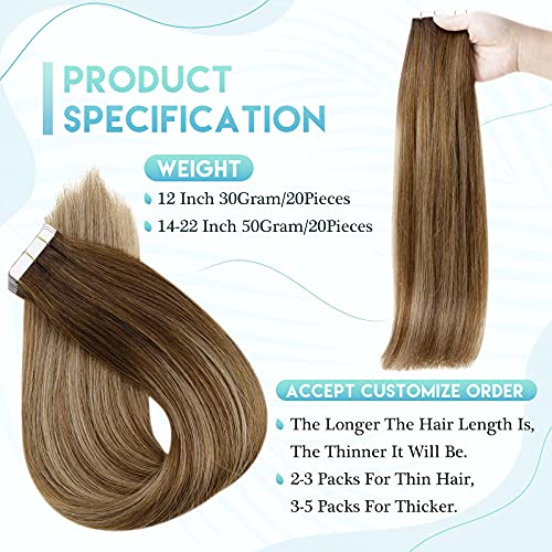 Remy Human Hair Tape Extensions 20 Pcs - Image 35