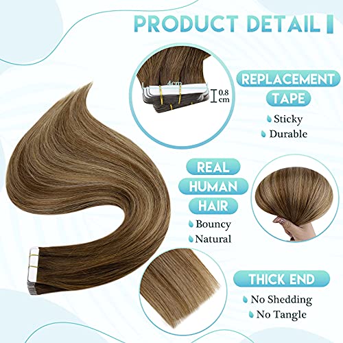 Remy Human Hair Tape Extensions 20 Pcs - Image 36