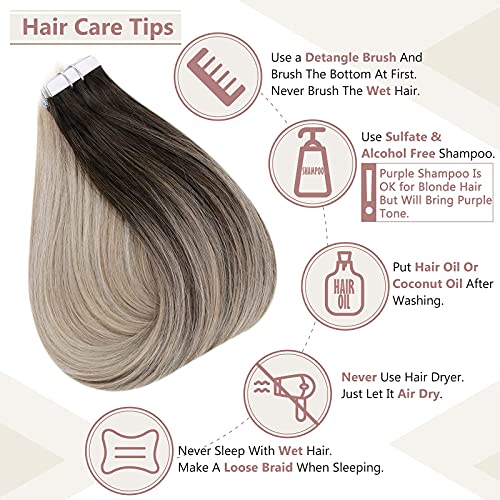 Remy Human Hair Tape Extensions 20 Pcs - Image 46
