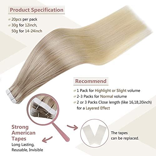 Remy Human Hair Tape Extensions 20 Pcs - Image 51
