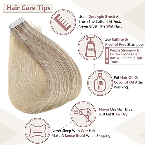 Remy Human Hair Tape Extensions 20 Pcs - Image 53
