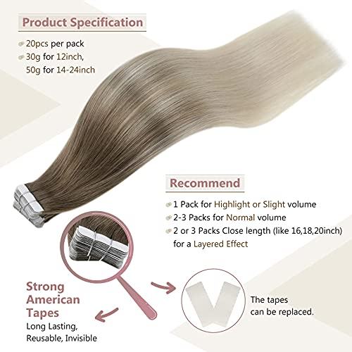 Remy Human Hair Tape Extensions 20 Pcs - Image 58