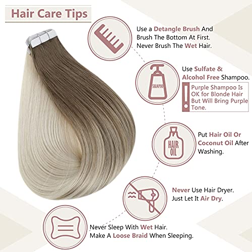 Remy Human Hair Tape Extensions 20 Pcs - Image 60