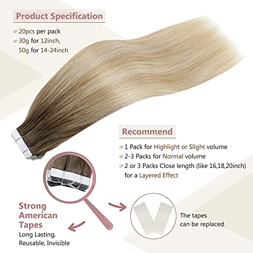 Remy Human Hair Tape Extensions 20 Pcs - Image 65