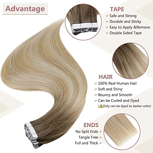 Remy Human Hair Tape Extensions 20 Pcs - Image 66