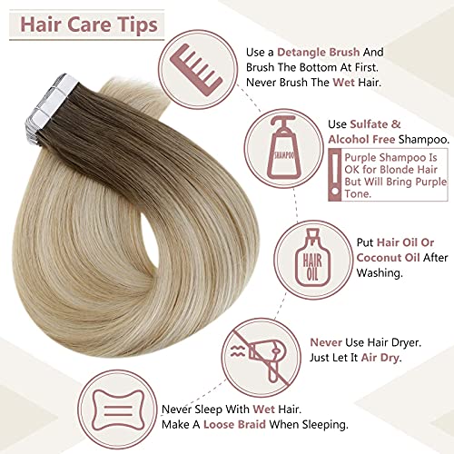 Remy Human Hair Tape Extensions 20 Pcs - Image 67