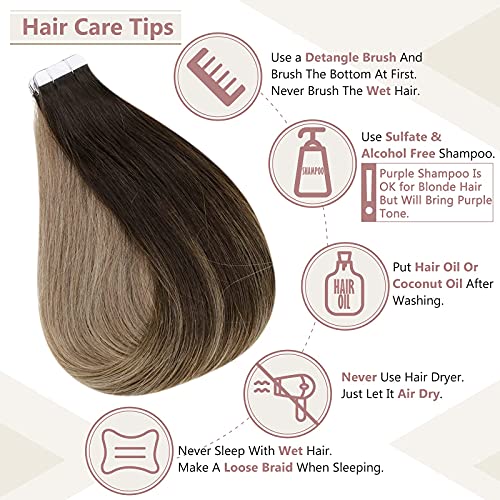 Remy Human Hair Tape Extensions 20 Pcs - Image 96