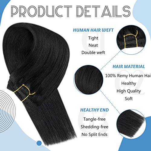 Remy Human Hair Weft Extensions 80g - Image 11