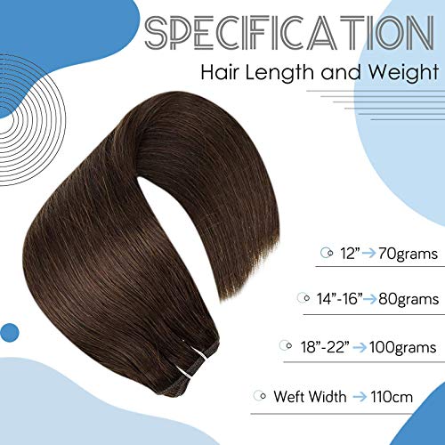 Remy Human Hair Weft Extensions 80g - Image 21
